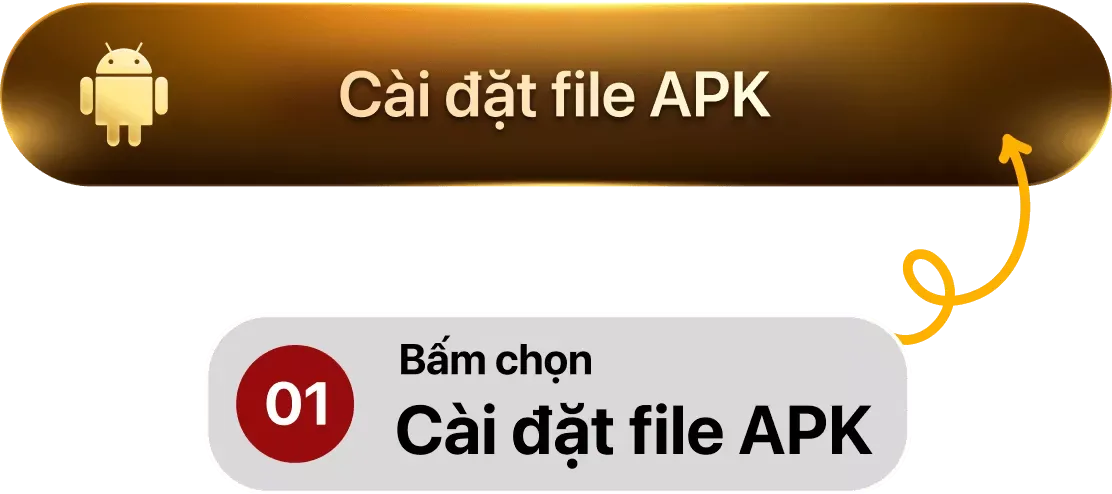 Bước 1: Nhấn vào nút tải file APK của Sunwin để máy bắt đầu kéo về.